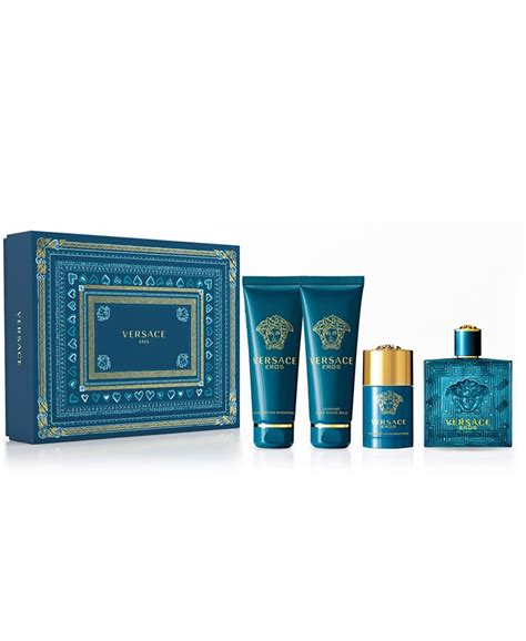 versace men's 4-pc. eros gift set|best price Versace Eros.